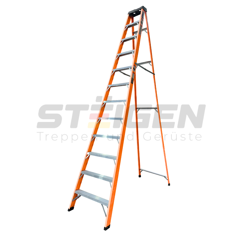 Escalera De Tijera ST-12T (Certificación Ansi 14.5) 12 Peldaños